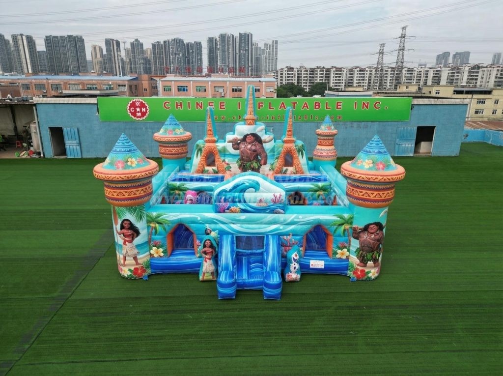 T5-3182 Moana Theme Inflatable Castle