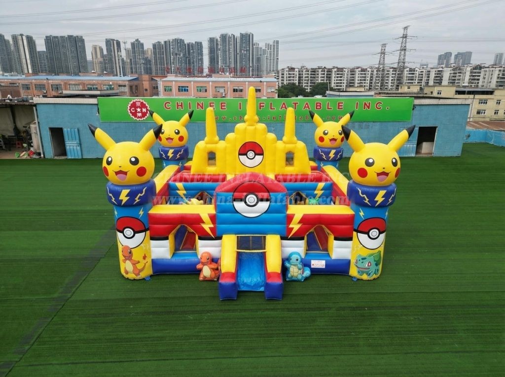 T5-3196 Pokemon Theme Inflatable Castle