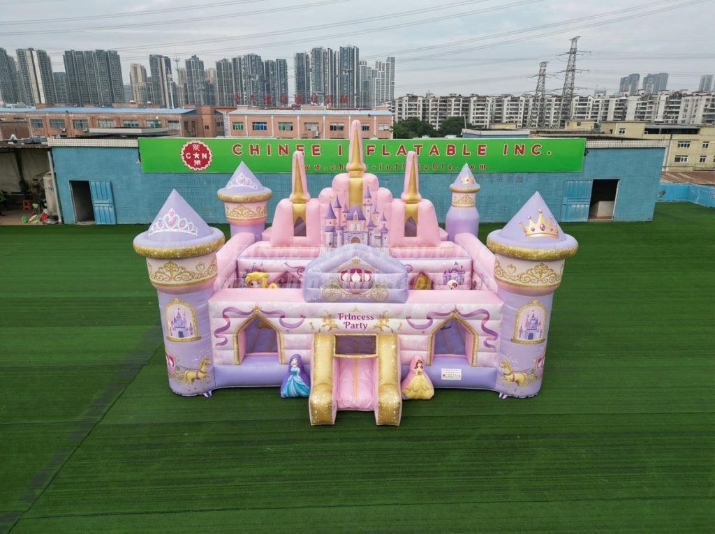 T5-3199 Princess Parties Theme Inflatable Castle