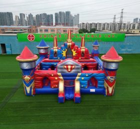 T5-3211 Superhero Theme Inflatable Castle