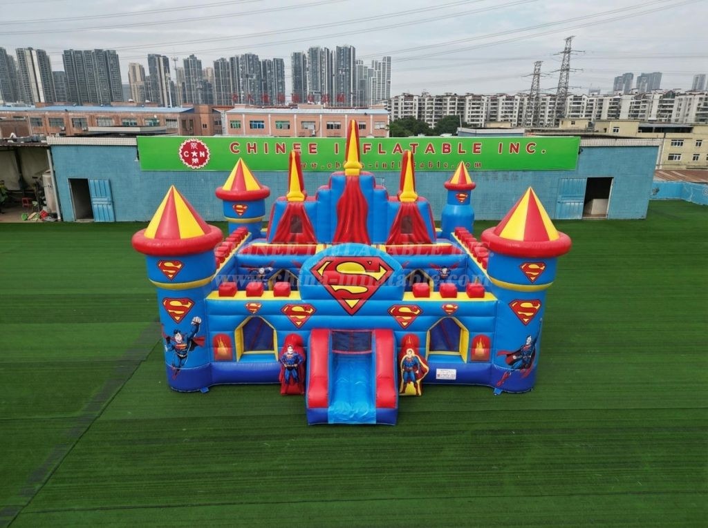 T5-3212 Superman Theme Inflatable Castle