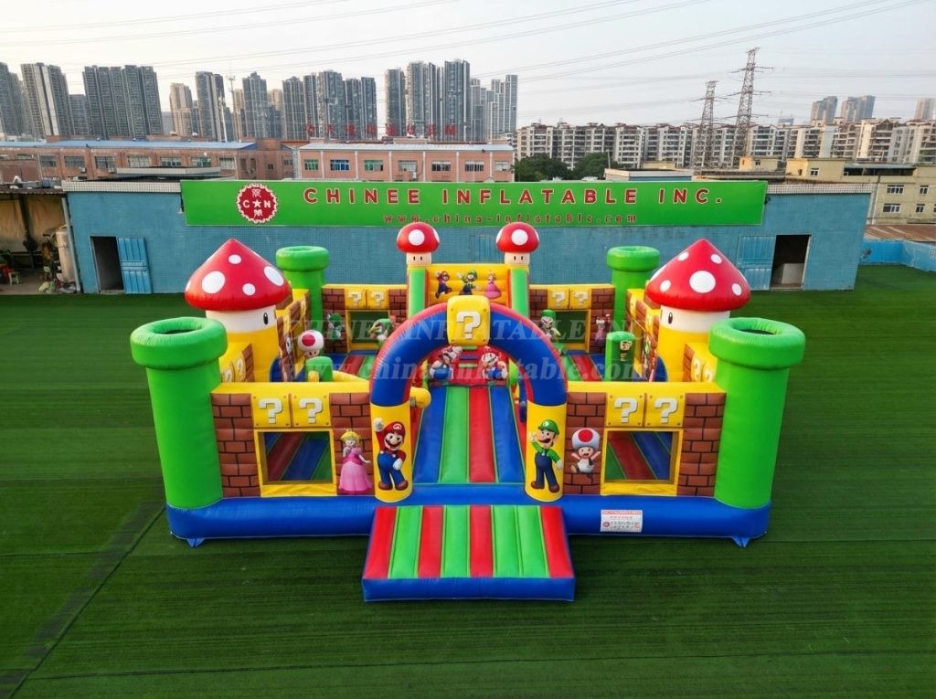 T5-3214 Super Mario Theme Inflatable Castle