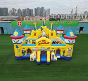 T5-3221 The Simpsons Theme Inflatable Castle