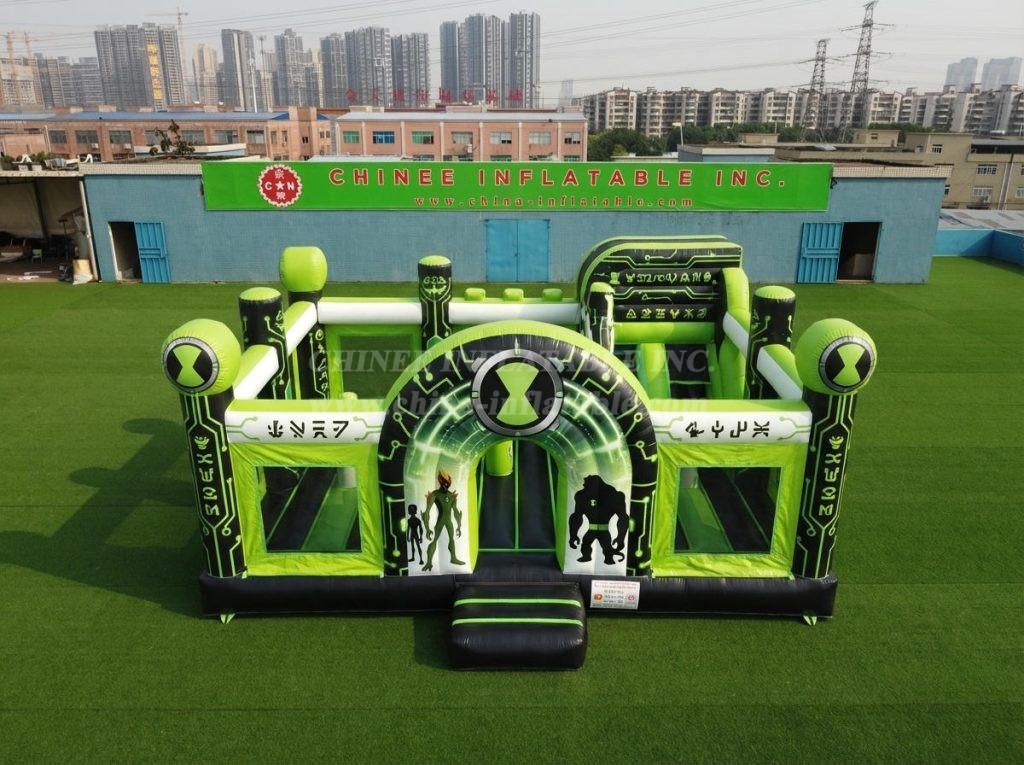 T5-3238 Ben 10 Theme Inflatable Castle