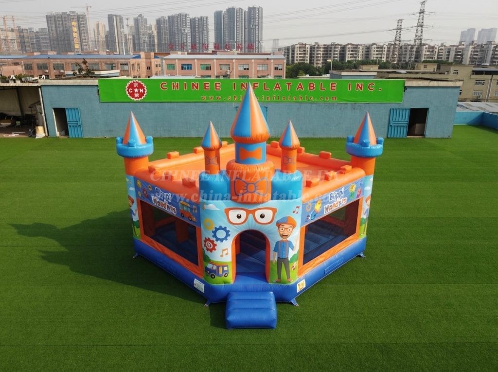 T5-3240 Blippi Wonders Theme Inflatable Castle
