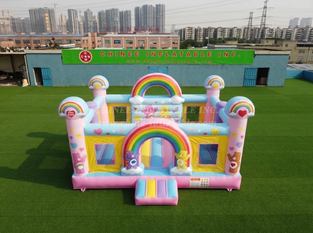 T5-3244 Care Bears Theme Inflatable Castle