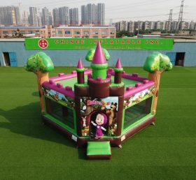 T5-3263 Masha And The Bear Theme Inflatable Castle