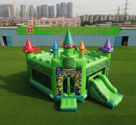 T5-3274 Ninja Turtles Theme Inflatable Castle