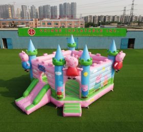 T5-3277 Peppa Pig Theme Inflatable Castle