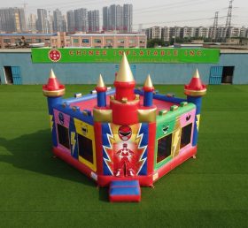 T5-3281 Power Rangers Theme Inflatable Castle