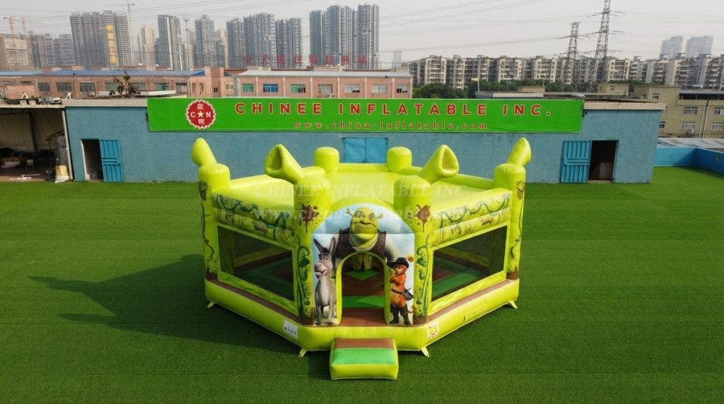 T5-3288 Shrek Theme Inflatable Castle