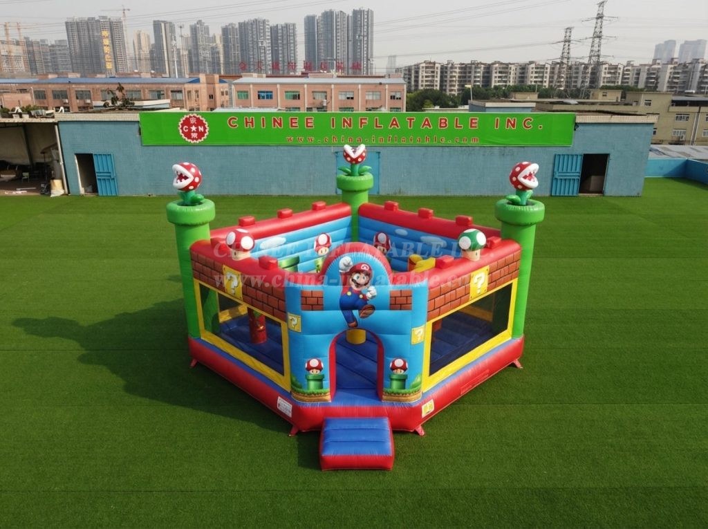 T5-3297 Super Mario Theme Inflatable Castle