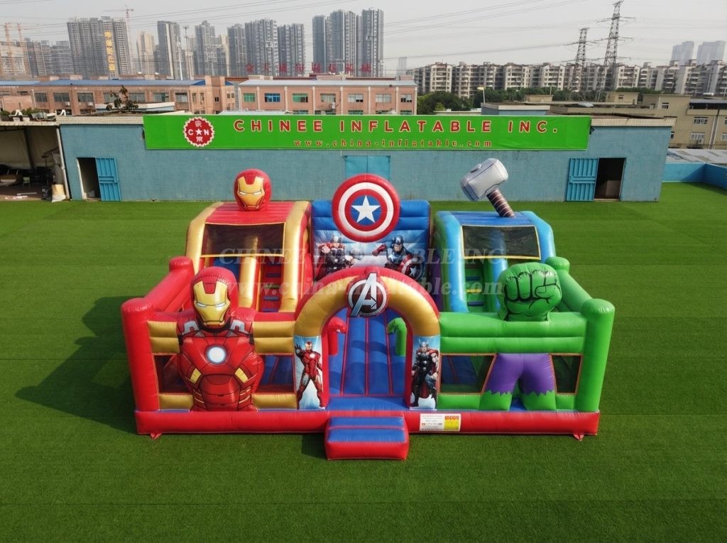 T5-3298 The Avengers Theme Inflatable Castle