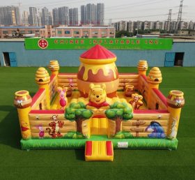 T5-3308 Winnie The Pooh Theme Inflatable Castle