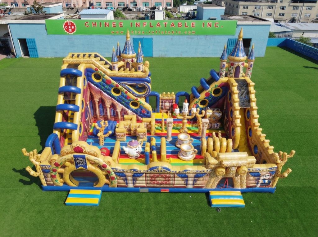 T6-6883 Beauty And The Beast Theme Inflatable Amusement