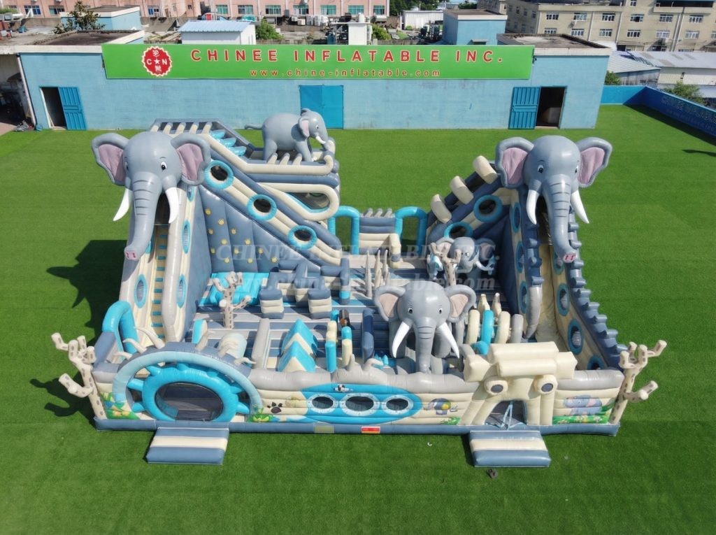 T6-6903 Elephant Theme Inflatable Amusement