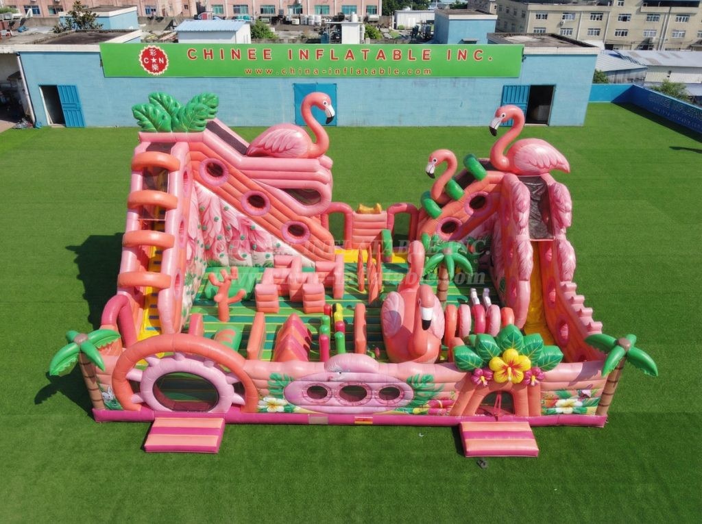 T6-6904 Flamingo Theme Inflatable Amusement
