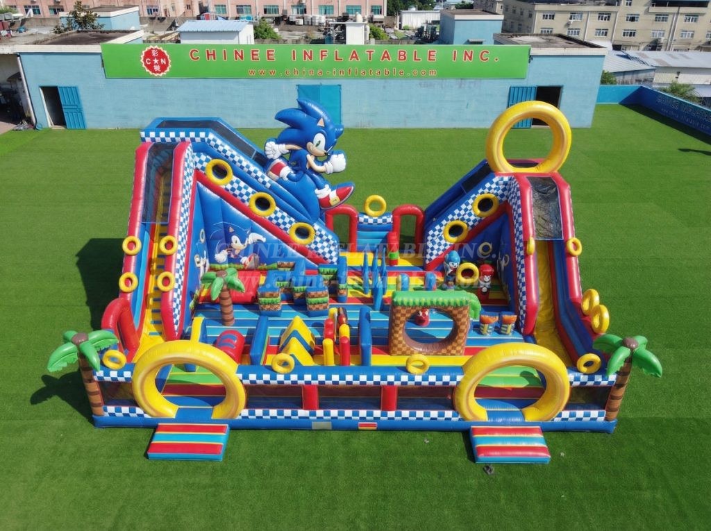 T6-6940 Sonic Theme Inflatable Amusement