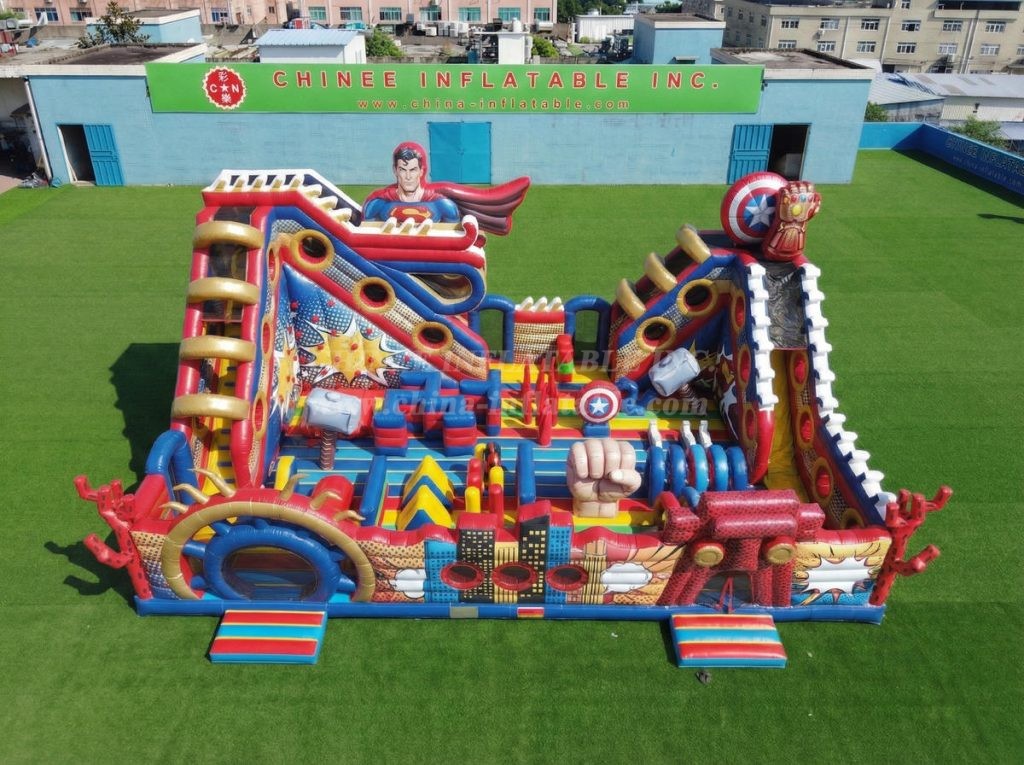 T6-6943 Superhero Theme Inflatable Amusement