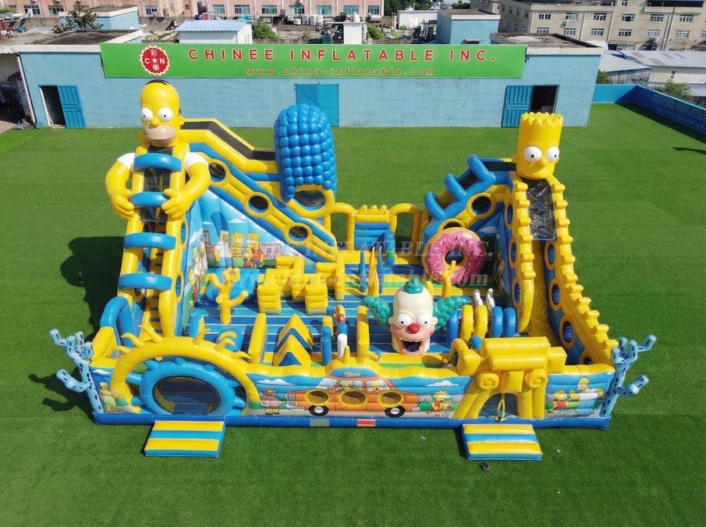 T6-6950 The Simpsons Theme Inflatable Amusement