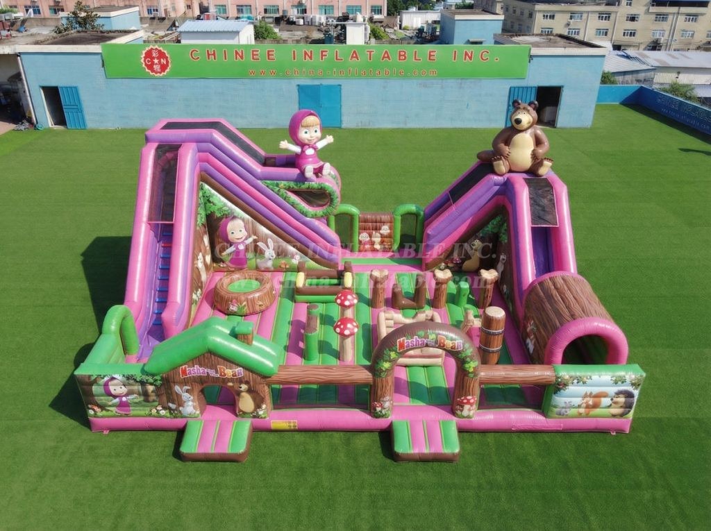 T6-6992 Masha And The Bear Theme Inflatable Amusement