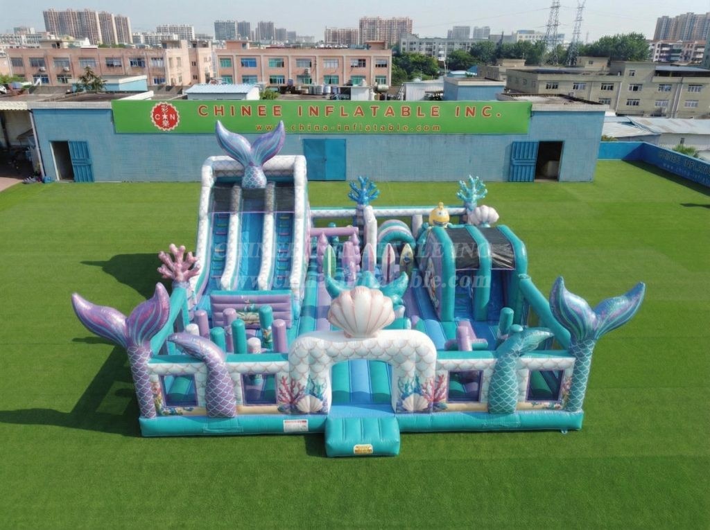 T6-7088 Mermaid Theme Inflatable Amusement