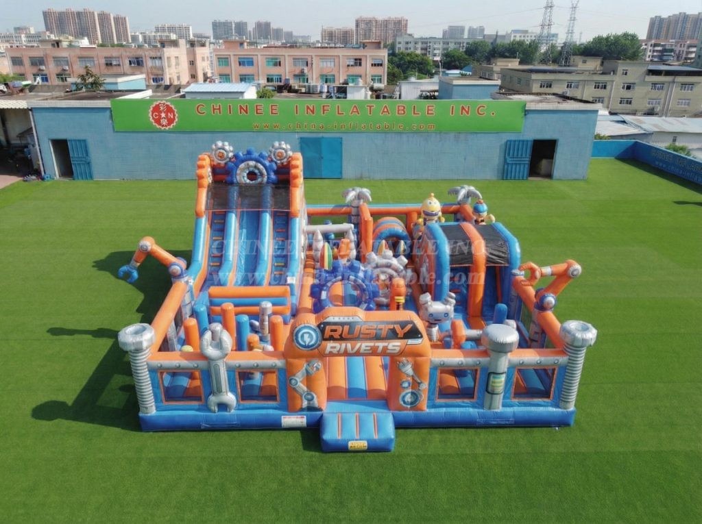 T6-7114 Rusty Rivets Theme Inflatable Amusement
