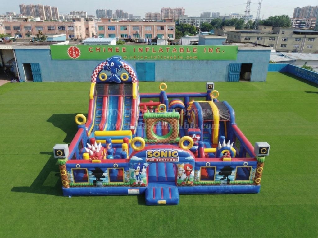 T6-7121 Sonic Theme Inflatable Amusement