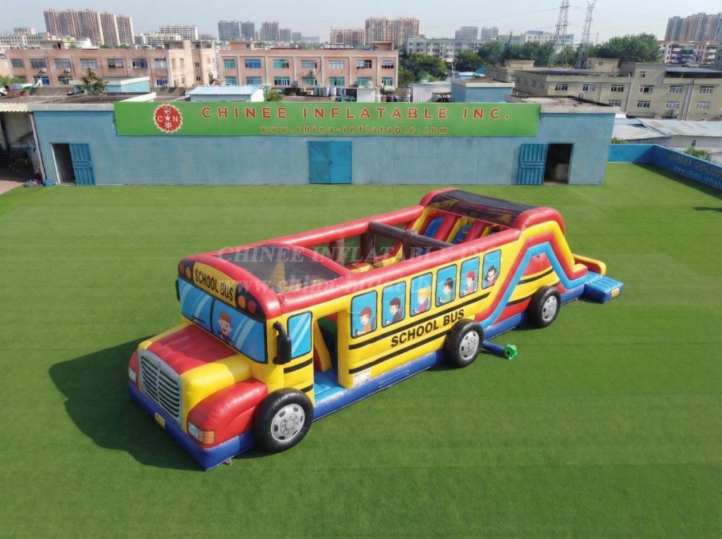 T6-7156 Bus Theme Inflatable Amusement