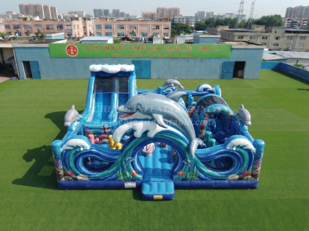 T6-7165 Dolphin Theme Inflatable Amusement