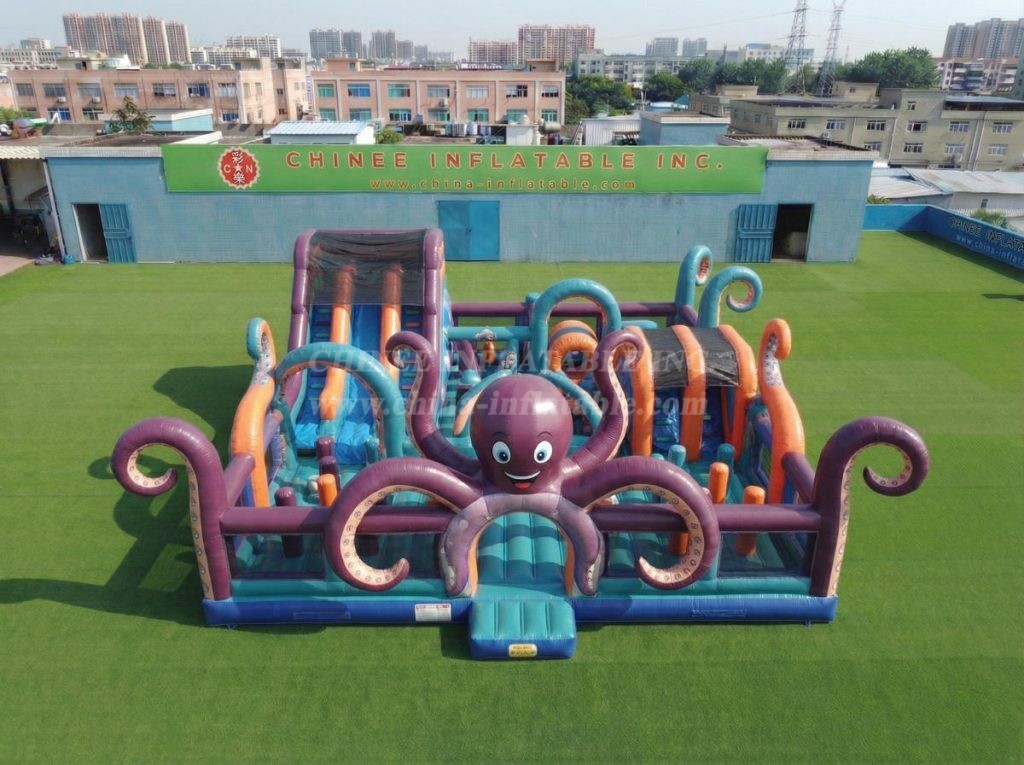 T6-7198 Octopus Theme Inflatable Amusement