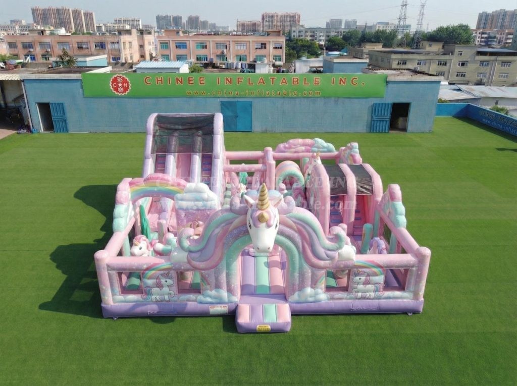 T6-7235 Unicorn Theme Inflatable Amusement