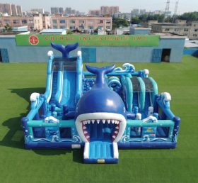 T6-7236 Whale Theme Inflatable Amusement