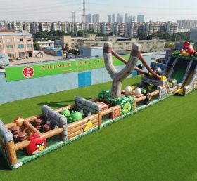T7-4505 Angry Birds Theme Infltable Obstacle Courses