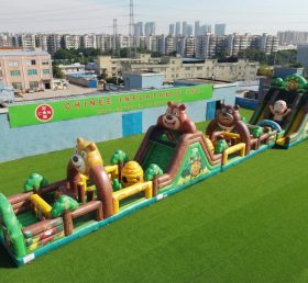 T7-4518 Boonie Bears Theme Infltable Obstacle Courses