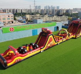 T7-4523 Cars Theme Infltable Obstacle Courses