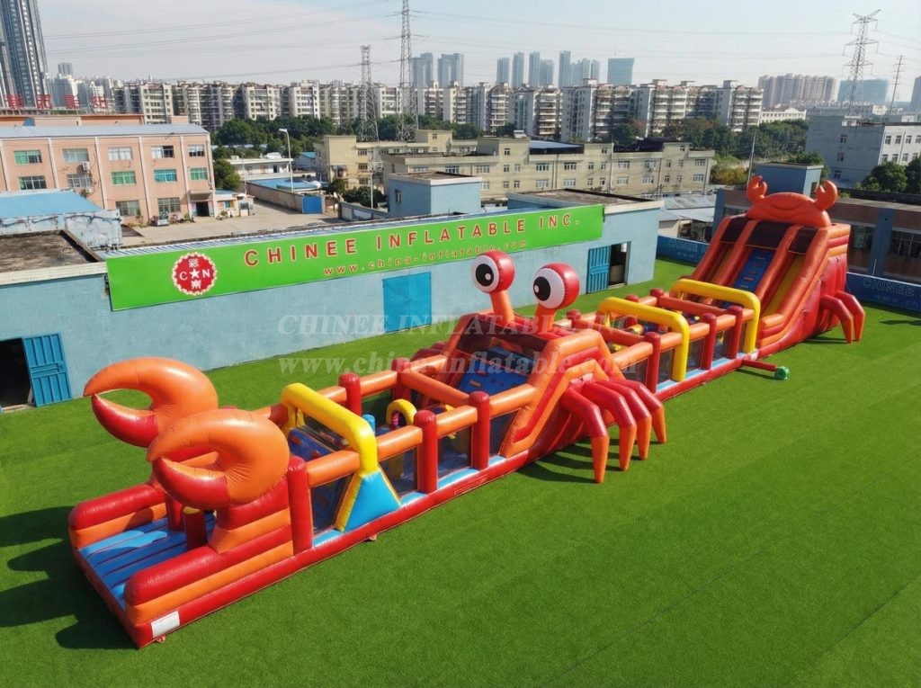 T7-4532 Crab Theme Infltable Obstacle Courses