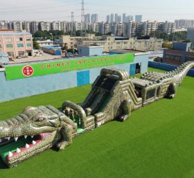 T7-4533 Crocodile Theme Infltable Obstacle Courses