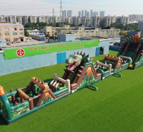 T7-4535 Dinosaur Theme Infltable Obstacle Courses