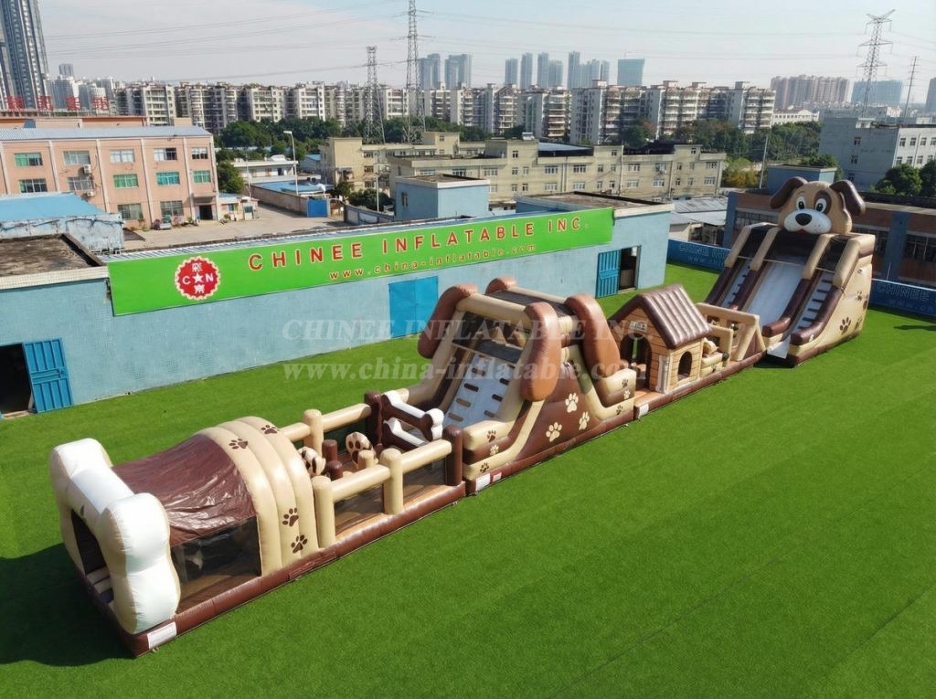 T7-4536 Dog Theme Infltable Obstacle Courses
