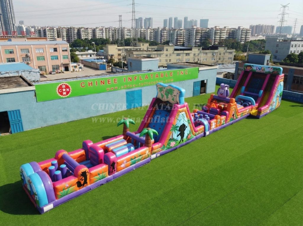 T7-4539 Dora Theme Infltable Obstacle Courses