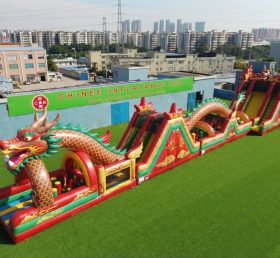 T7-4540 Dragon Theme Infltable Obstacle Courses