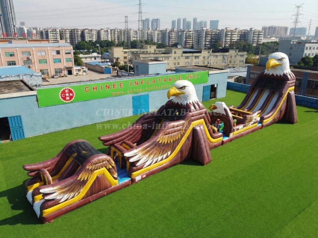T7-4543 Eagle Theme Infltable Obstacle Courses