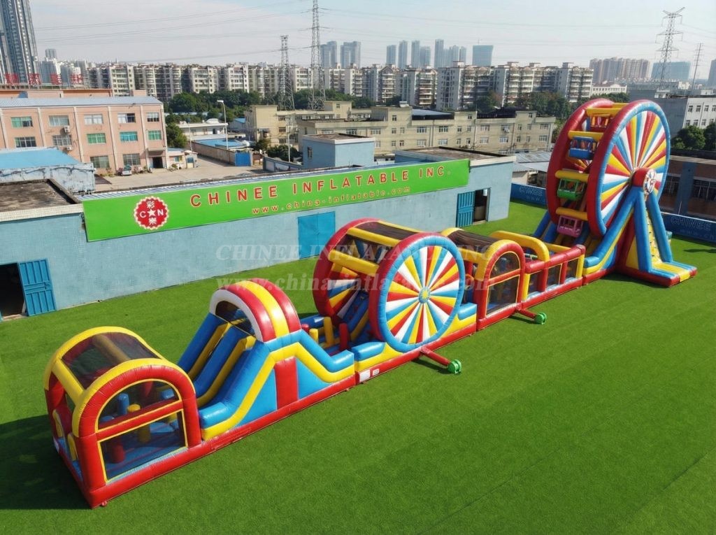T7-4547 Ferris Wheel Theme Infltable Obstacle Courses