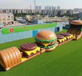 T7-4559 Hamburger Theme Infltable Obstacle Courses