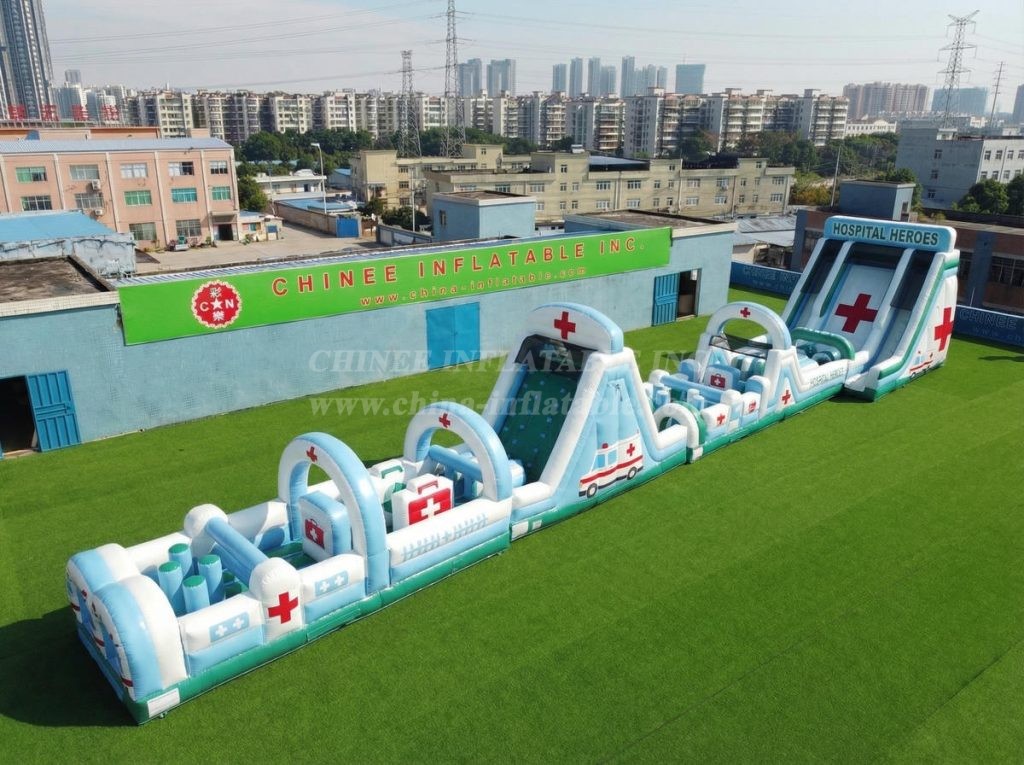 T7-4564 Hospital Theme Infltable Obstacle Courses