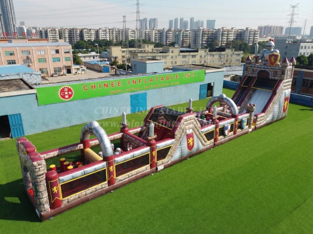 T7-4570 Knight Theme Infltable Obstacle Courses