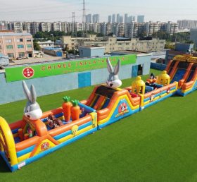 T7-4576 Looney Tunes Theme Infltable Obstacle Courses