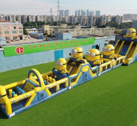 T7-4584 Minions Theme Infltable Obstacle Courses