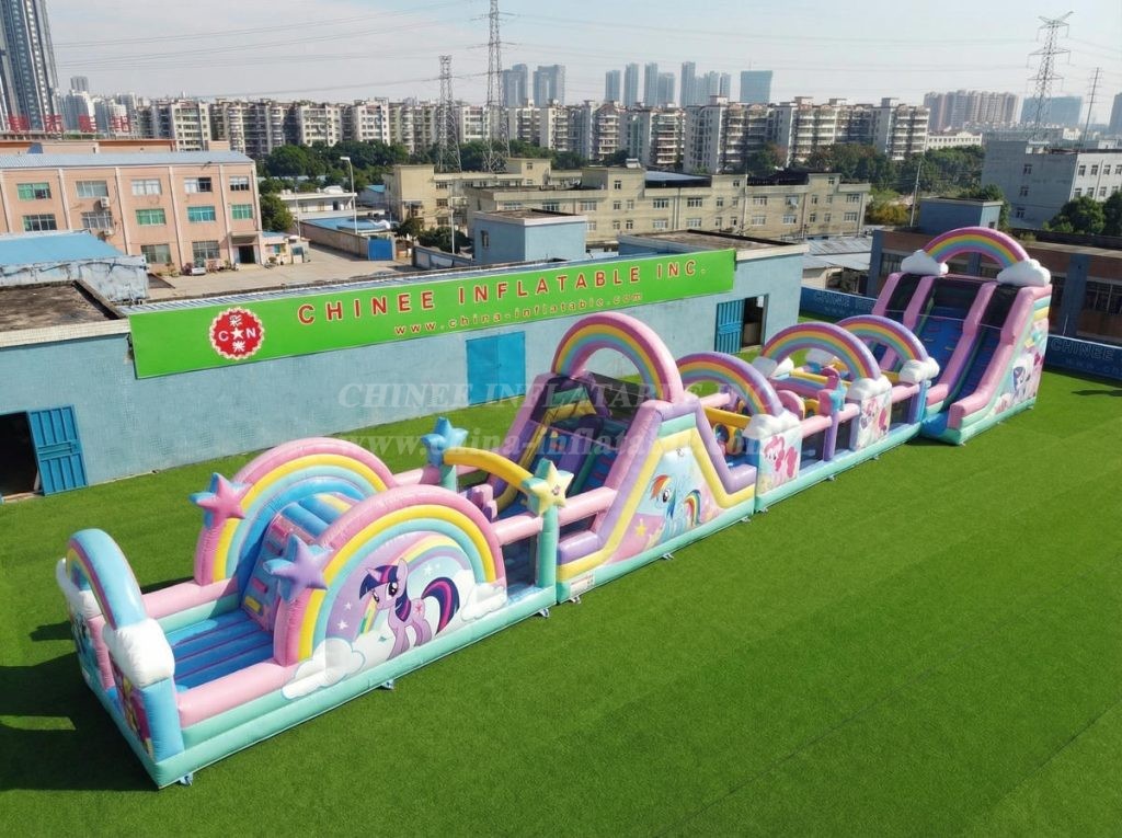 T7-4591 My Little Pony Theme Infltable Obstacle Courses